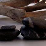 Striped pebbles, smooth str..
