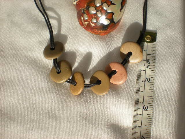 CENTRE DRILLED mediterranean beach pebbles from Spain.6 drilled rocks.Natural and smooth beads by Oceangifts. by Ocean gifts